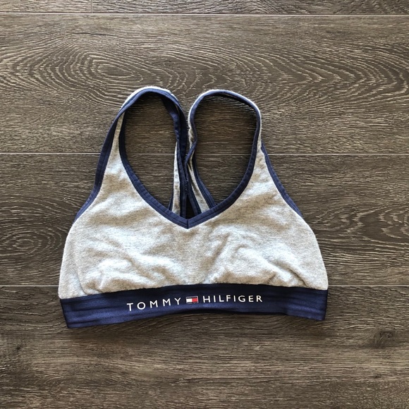 tommy hilfiger grey bralette